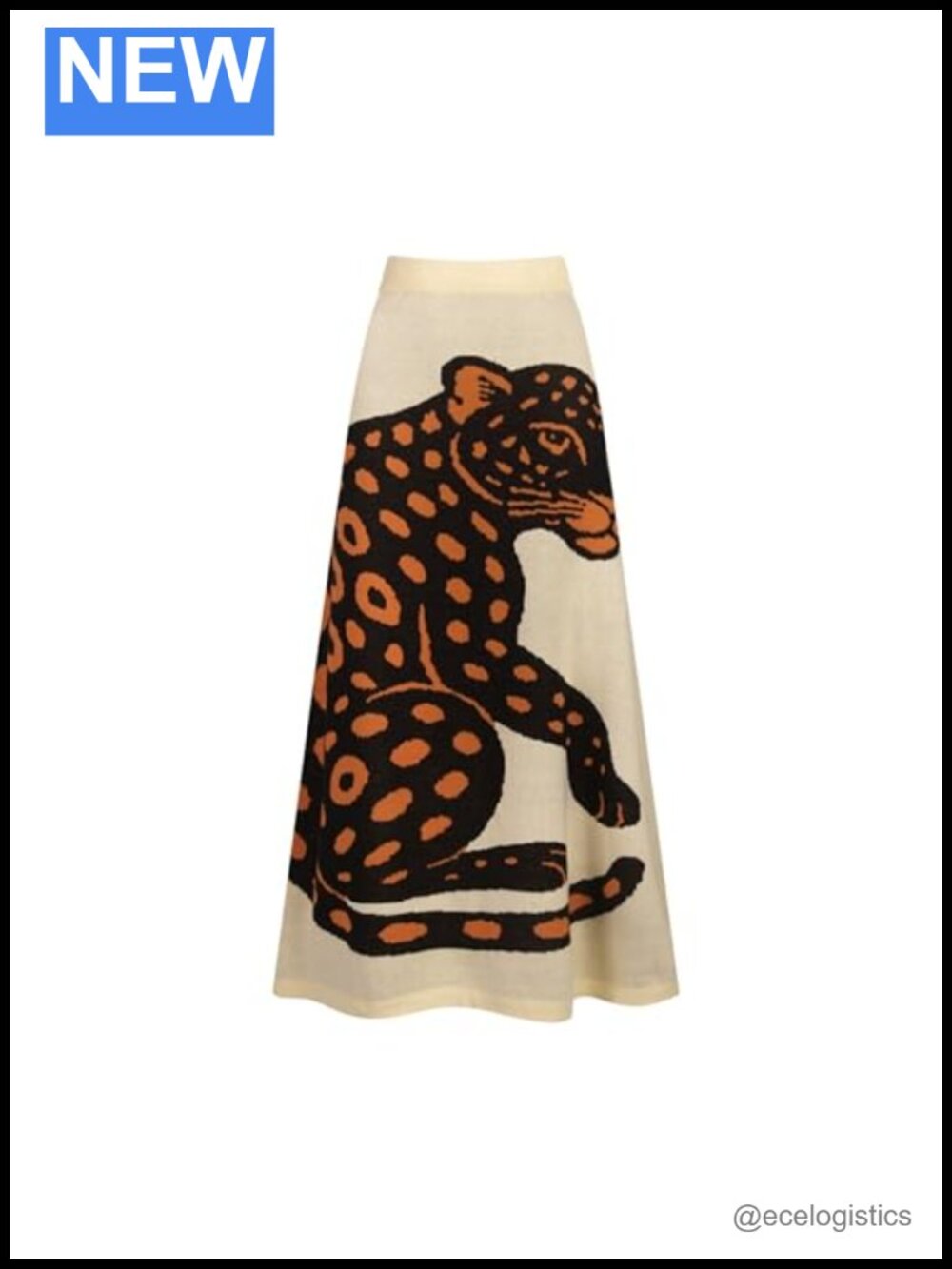 Midi Skirt Women Retro A-Line High Waist 1960s Casual Skirt Pull On Cotton